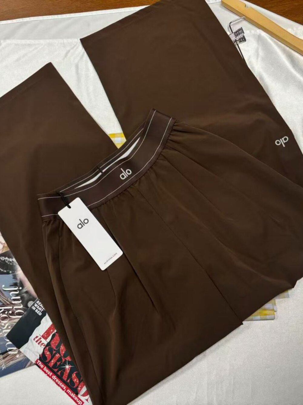 💯Alo Yoga Suit Up Trouser Coffee Brown🤎Regular 30-inch Inner Seam Length - Picture 7 of 11